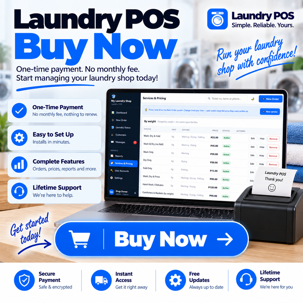 Laundry Shop POS